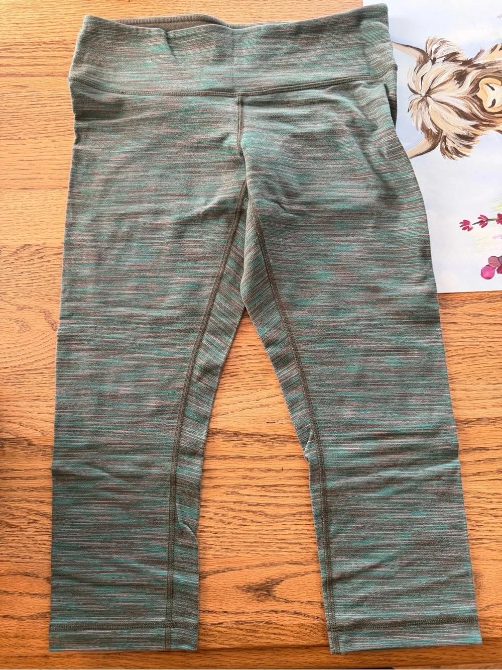 Performance Leggings in Teal-Green